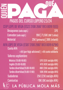 Lee más sobre el artículo Bienvenida lopera al curso 2023-2024